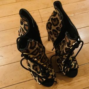 Sam Edelman leopard print bootie.